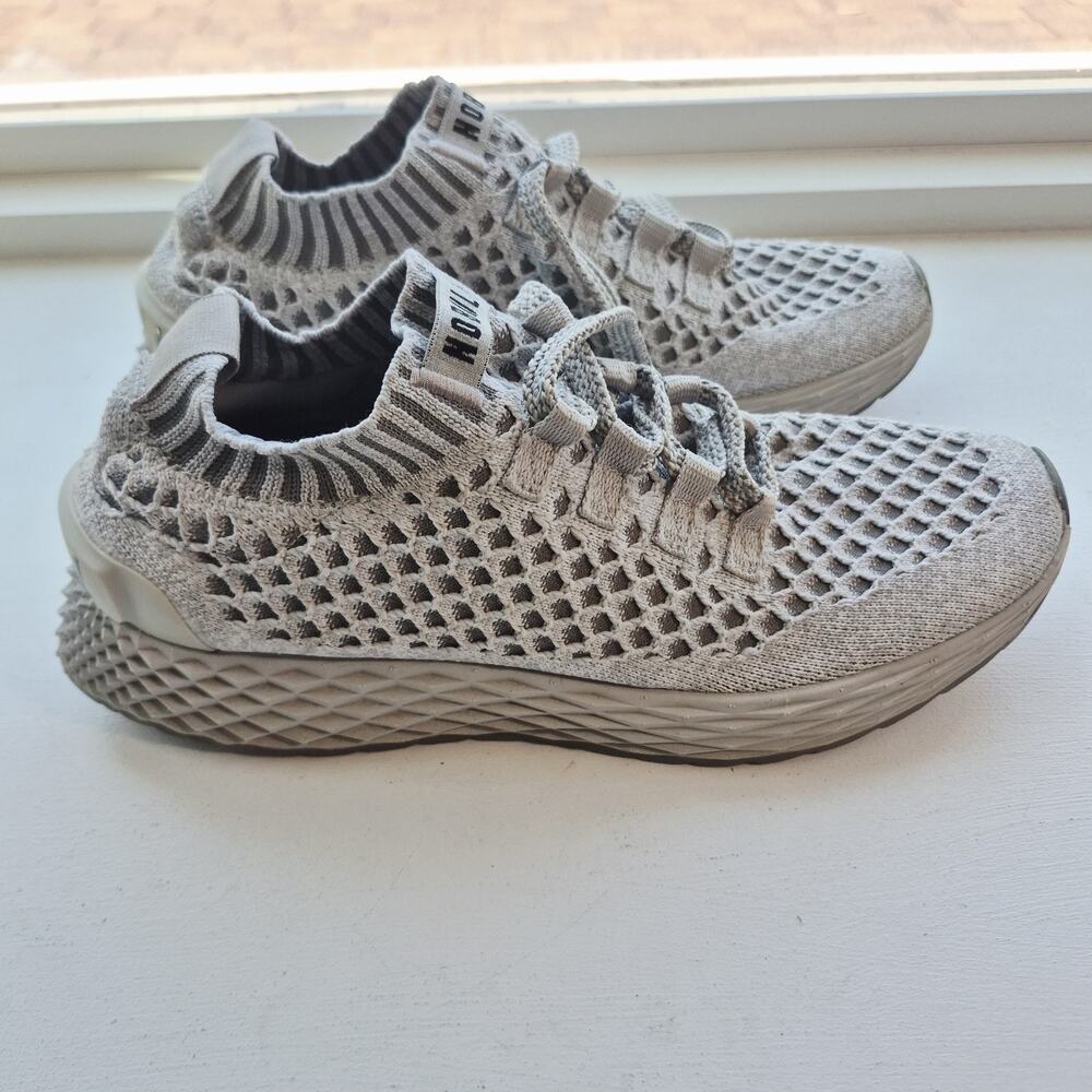 NOBULL Diamond Drive Knit Womens Size 6.5 Grey Athletic Cross Training Sneakers